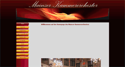 Desktop Screenshot of mainzer-kammerorchester.de