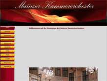 Tablet Screenshot of mainzer-kammerorchester.de
